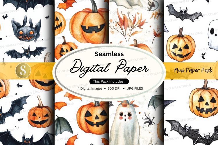 Halloween digital paper