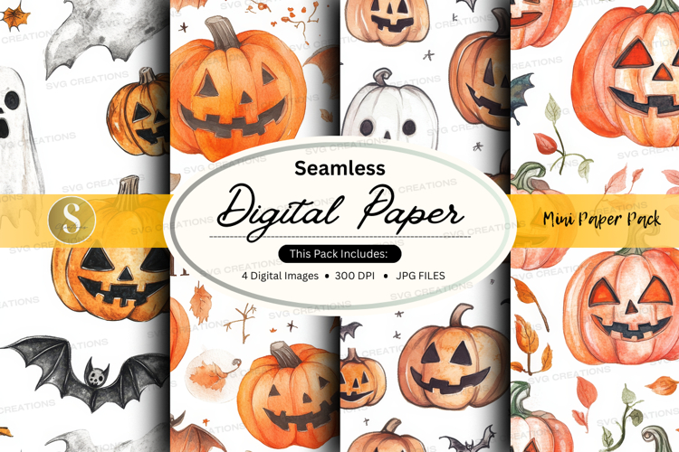 Halloween Seamless Pattern Image 24