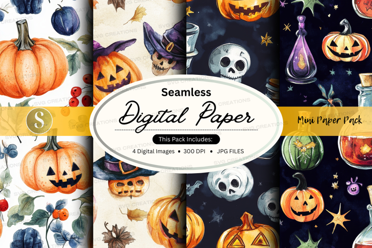 Halloween digital paper