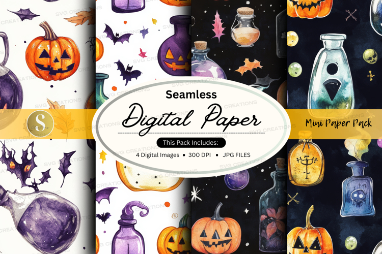 Halloween Seamless Pattern Image 18