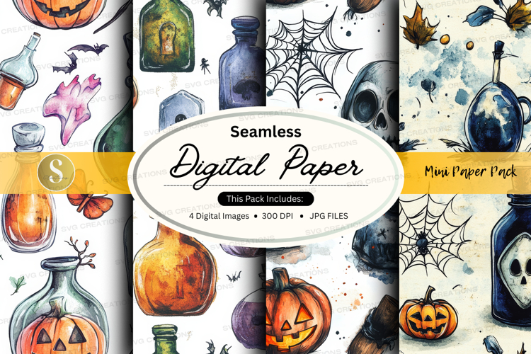 Halloween Seamless Pattern Image 19