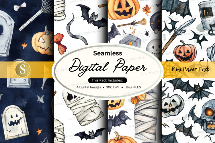 Halloween digital paper