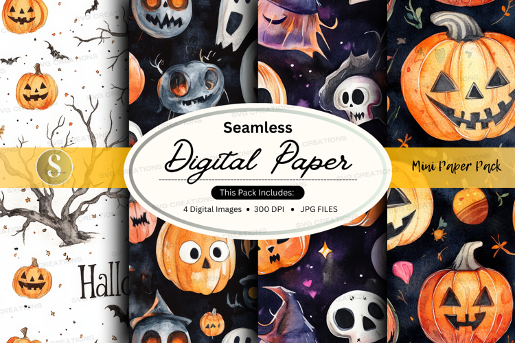 Halloween Seamless Pattern Image 20
