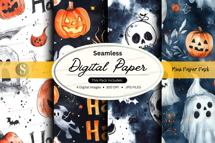 Halloween digital paper