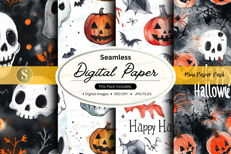 Halloween digital paper
