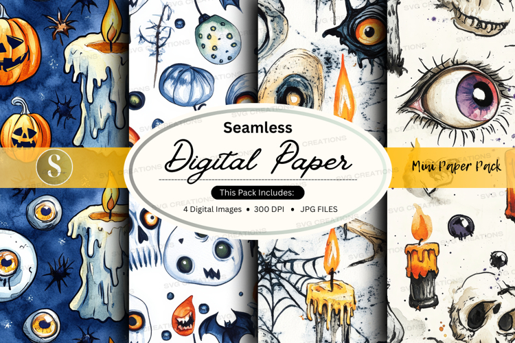 Halloween Seamless Pattern Image 15