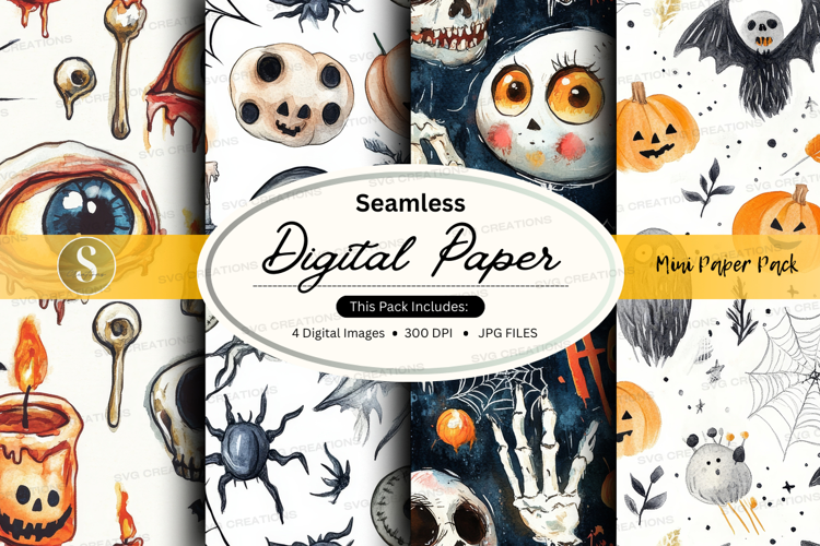 Halloween digital paper