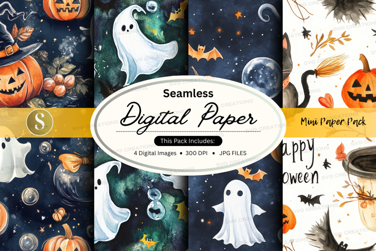 Halloween digital paper