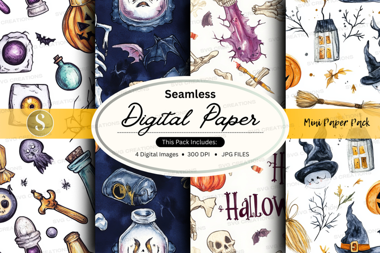 Halloween Seamless Pattern Image 12