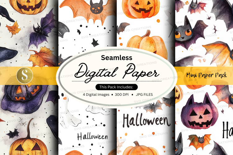 Halloween Seamless Pattern Image 14