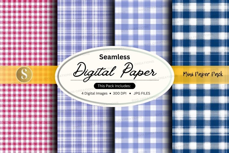 Seamless plaid pattern example image 1
