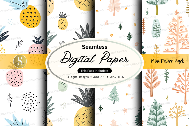Seamless digital paper - mini paper pack