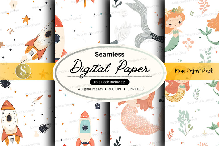 Seamless digital paper example image 1