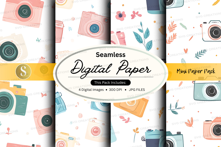 Seamless digital paper - mini paper pack