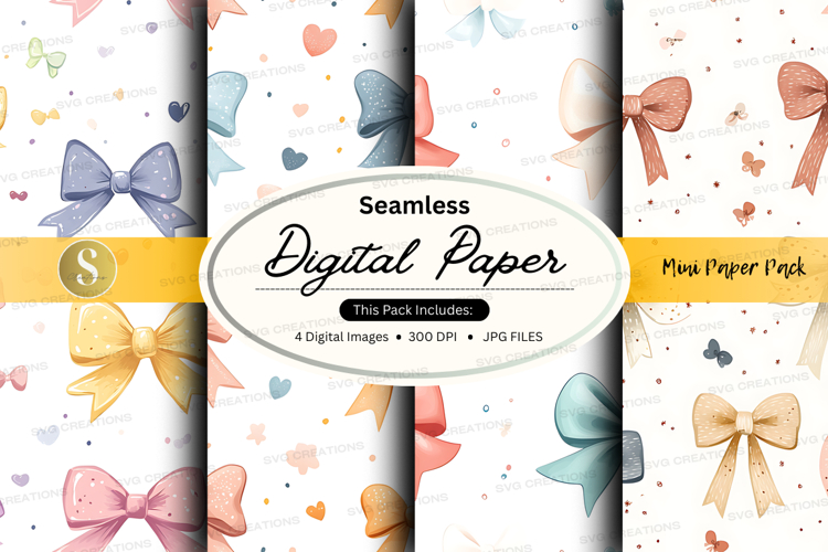 Seamless digital paper - mini paper pack