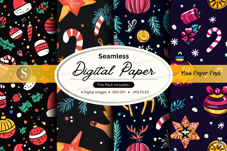 Christmas Seamless Pattern Image 22
