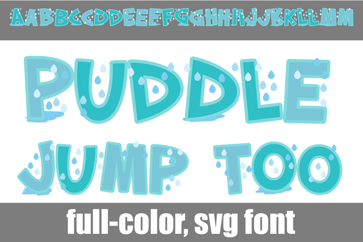 Puddle Jump Color Font