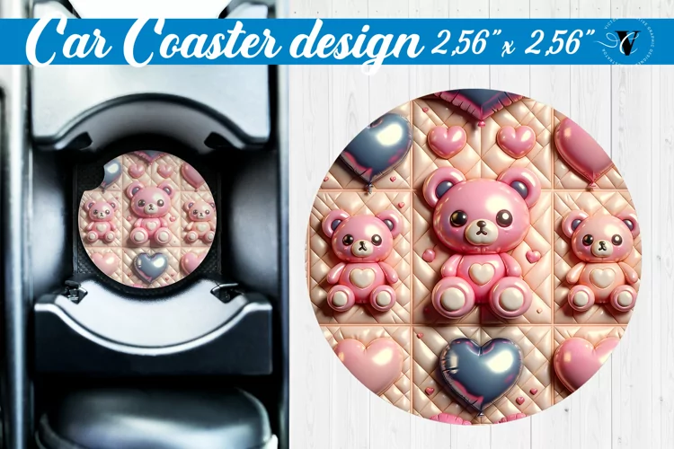 3D Car Coaster | Puff | Car coaster