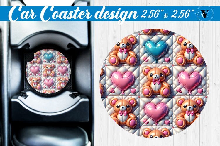 3D Car Coaster | Puff | Car coaster example image 1