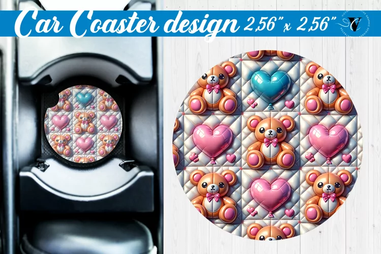 3D Car Coaster | Puff | Car coaster