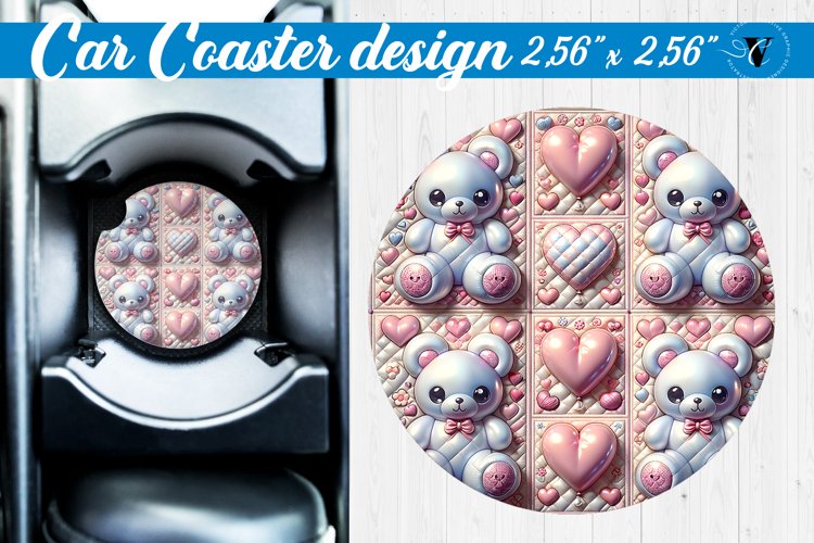 3D Car Coaster | Puff | Car coaster example image 1