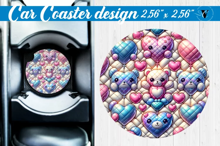 3D Car Coaster | Puff | Car coaster