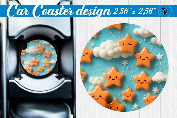 3D Car Coaster | Puff | Car coaster