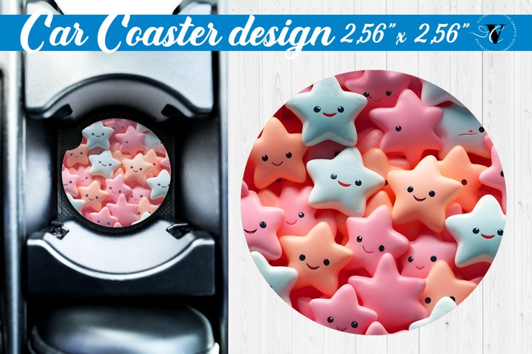 3D Car Coaster | Puff | Car coaster example image 1