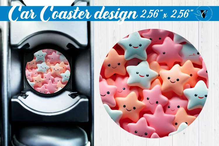 3D Car Coaster | Puff | Car coaster