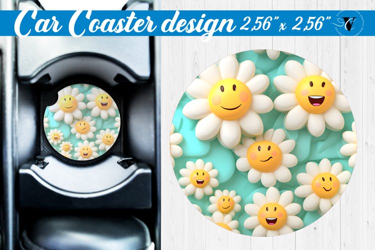 3D Car Coaster | Puff | Car coaster