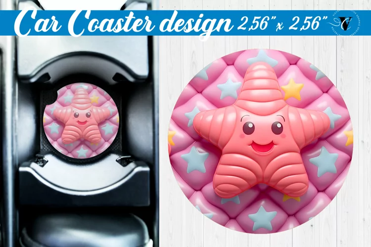 3D Car Coaster | Puff | Car coaster