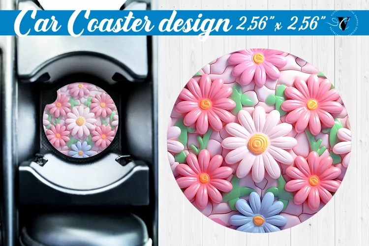 3D Car Coaster | Puff | Car coaster