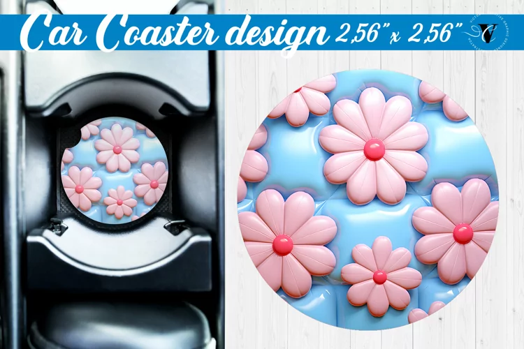 3D Car Coaster | Puff | Car coaster