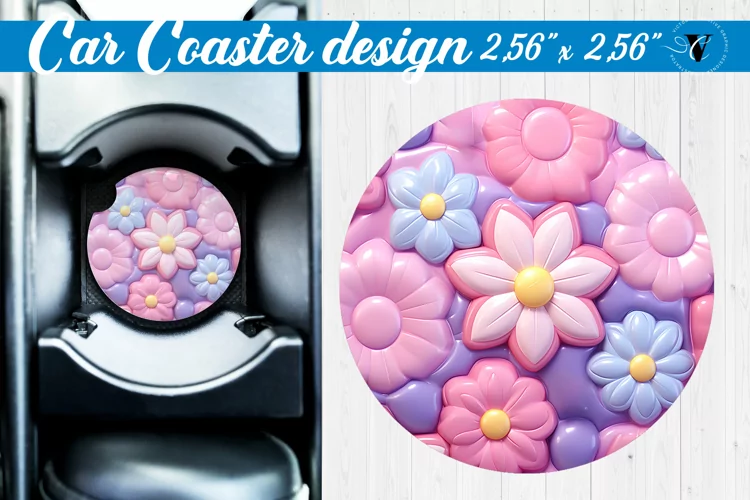 3D Car Coaster | Puff | Car coaster