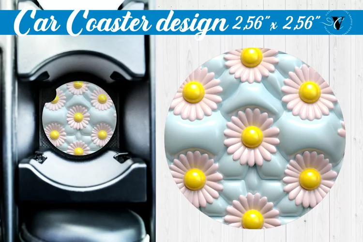 3D Car Coaster | Puff | Car coaster