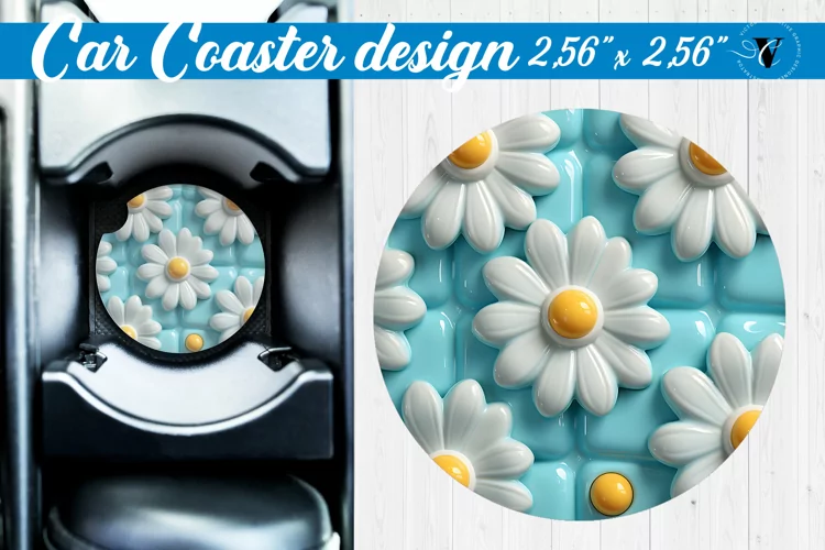 3D Car Coaster | Puff | Car coaster