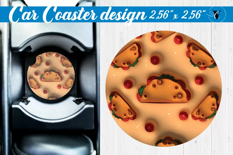 3D Car Coaster | Puff | Car coaster