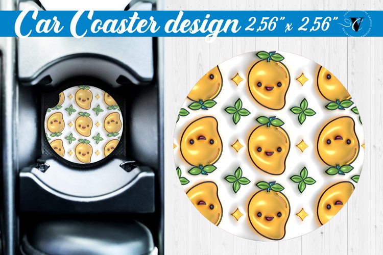 3D Car Coaster | Puff | Car coaster example image 1