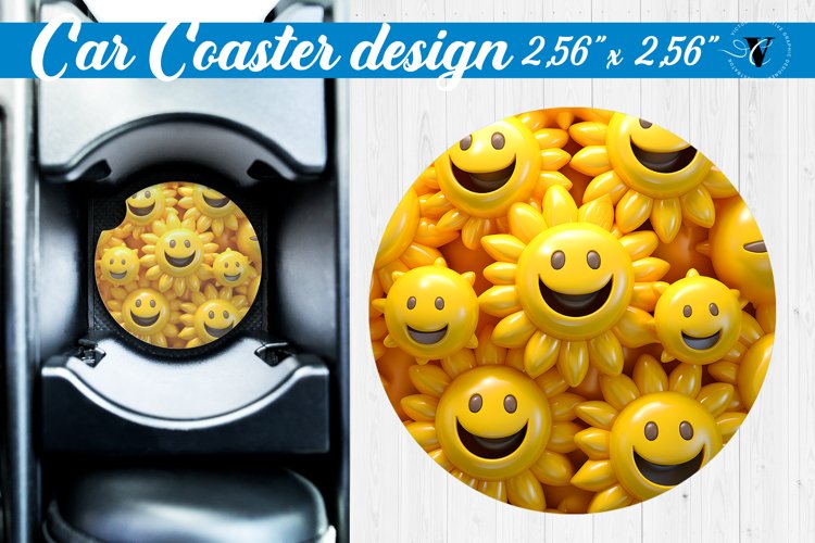 3D Car Coaster | Puff | Car coaster