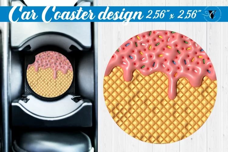 3D Car Coaster | Puff | Car coaster