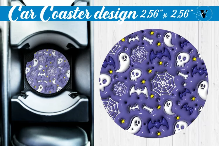 3D Car Coaster | Puff | Car coaster