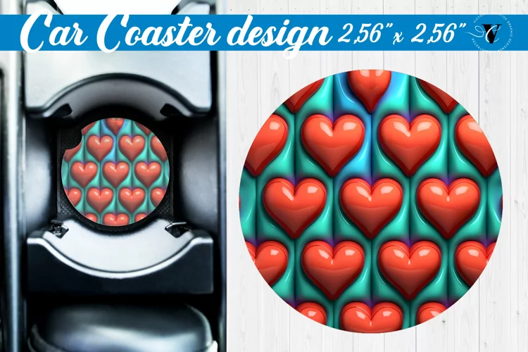 3D Car Coaster | Puff | Car coaster