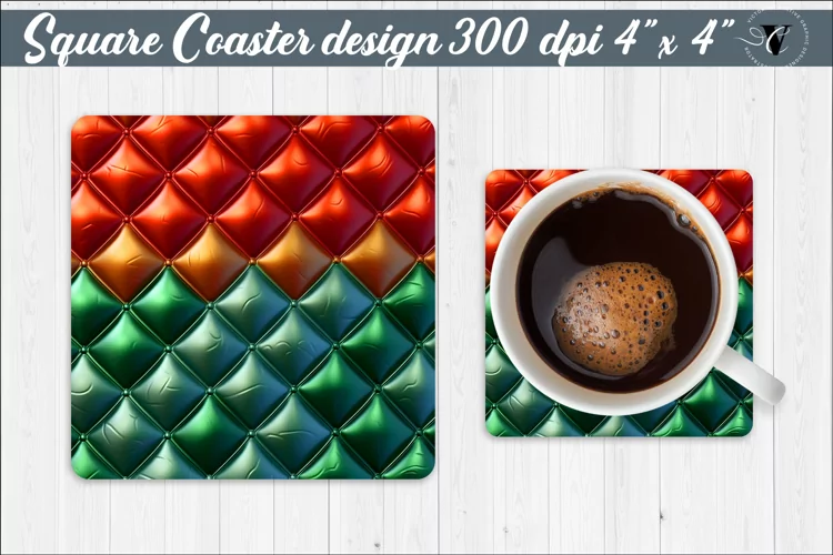Square Coaster | Puff | 3D coaster