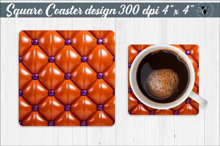 Square Coaster | Puff | 3D coaster