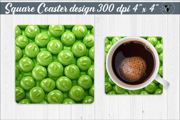 Square Coaster | Puff | 3D coaster example image 1