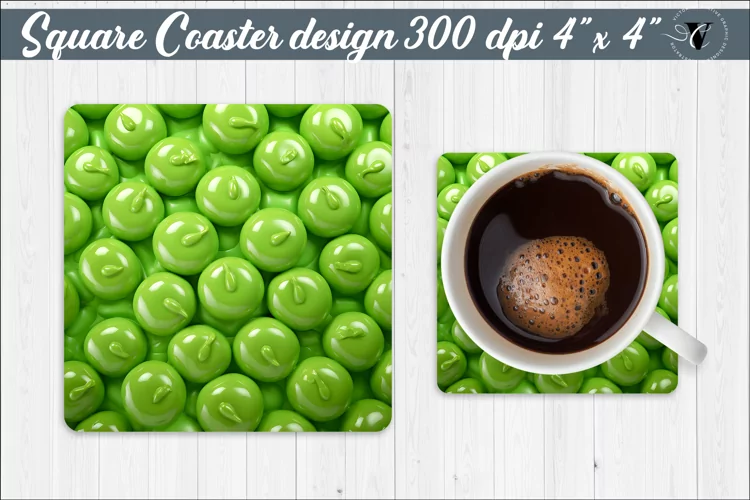 Square Coaster | Puff | 3D coaster