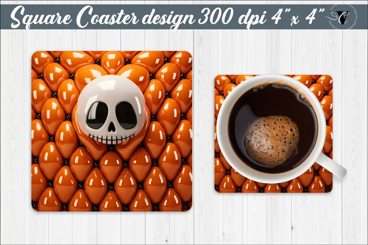 Square Coaster | Puff | 3D coaster