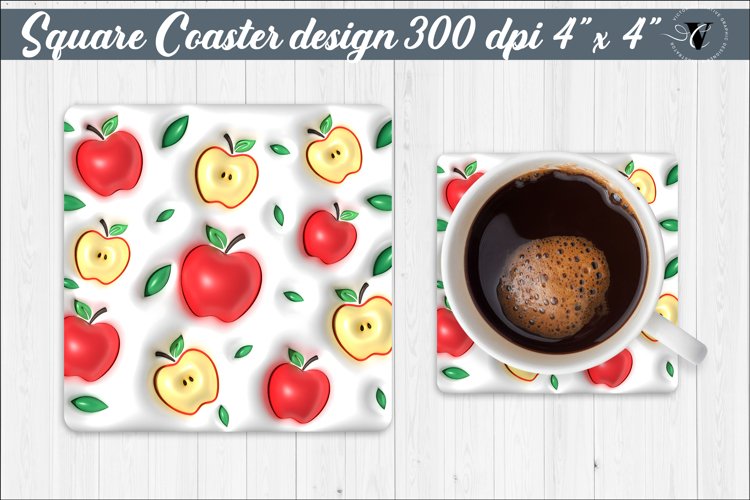 Square Coaster | Puff | 3D coaster