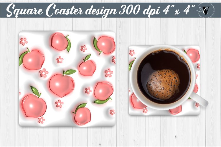Square Coaster | Puff | 3D coaster