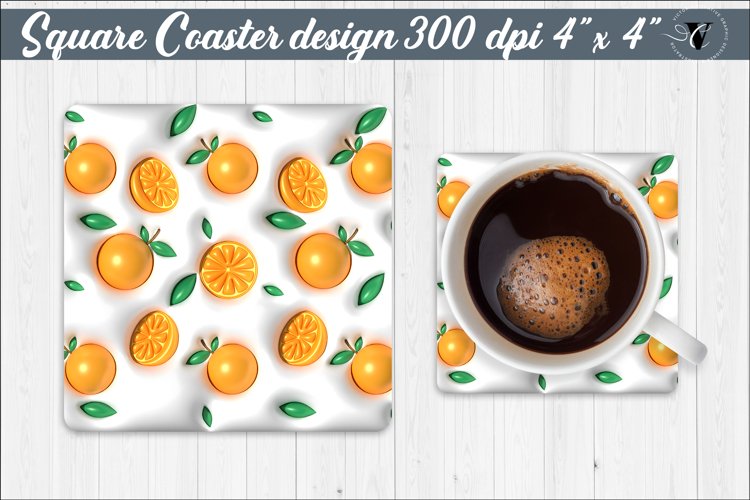 Square Coaster | Puff | 3D coaster